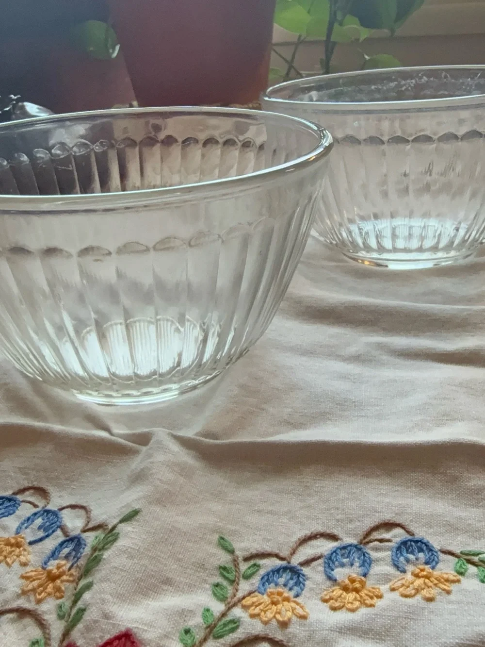 Pyrex 463 Clear Glass Custard Cups 6 oz Set of 2 USA